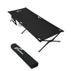 Sportneer Fältsäng, hopfällbar säng 199 x 73 cm, fältsäng, hopfällbar campingsäng, gästsäng, vikbar för tält vandring, utomhus, vandring, resor, strand, utomhus, trädgård, inomhus