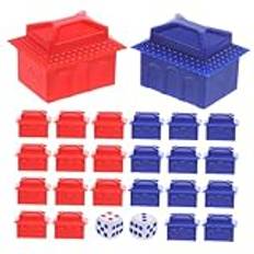 Toyvian 2 Set Schackpjäser Brädspel Bönder Segerspel Mini Hotell Rekvisita Brädspel Tillbehör Brädspel Rekvisita Spel Hotell Rekvisita Spel Polletter