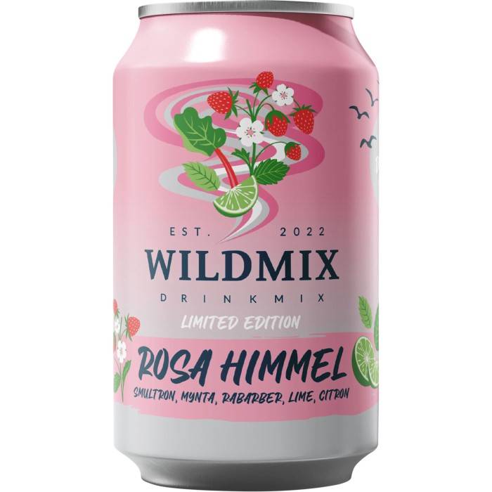 Wild Mix Rosa Himmel Drinkmix Burk 33cl
