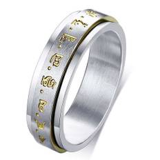 Buddhist spinning-ring 316L