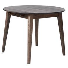 Timbercraft Collection - Genesis Matbord Rund 120 cm ink 2 Iläggsskivor Smoked Oak