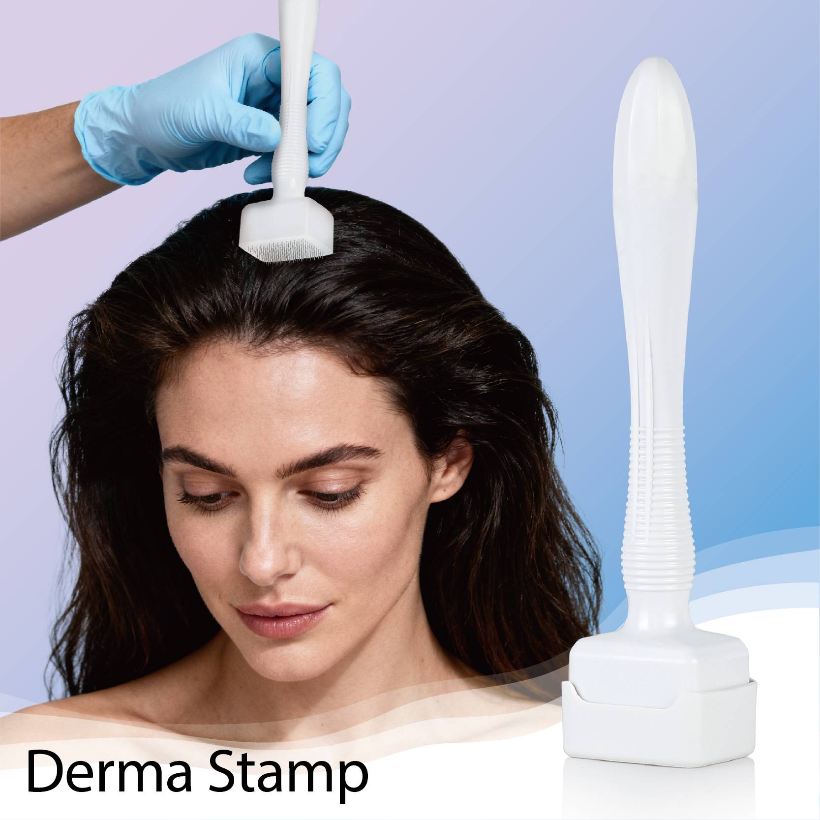 140 Needles Adjustable Derma Stamp Microneedle Face Roller Massager Skin Beard and Hair Care Needle Length 0.25mm