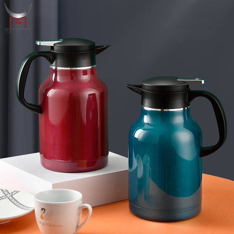 304 Stainless Steel Thermal Pot 1.6 L Large Capacity Thermos Flask Vacuum Insulated 36H For Travel Outdoors Home