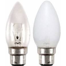 Status 25W Bayonet Cap Candle Bulb - Clear - 10 Pack