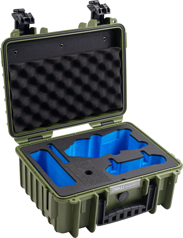 B&W Outdoor Cases BW Outdoor Cases Type 3000 for DJI Air 3 / DJI Air 3S / Bronze-green