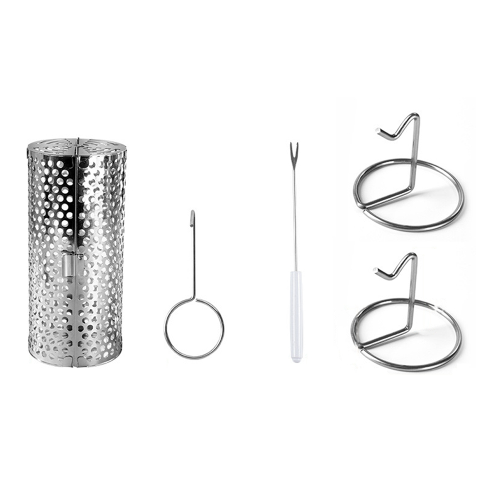 Grillrullekurv Grillnet Rør Grillkurv Gitter Åben grill