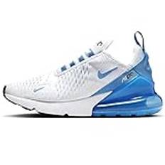 NIKE Air Max 270 sneakers för kvinnor modeskor, White Black University Blue, 37.5 EU
