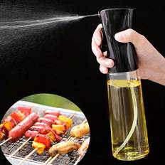 TEMU 1pc Olive Oil Sprayer For Cooking - Bpa-free Plastic, Transparent Food-grade Kitchen Spray Bottle Salads, Grilling, Baking & Picnics - Essential Bbq Tool
