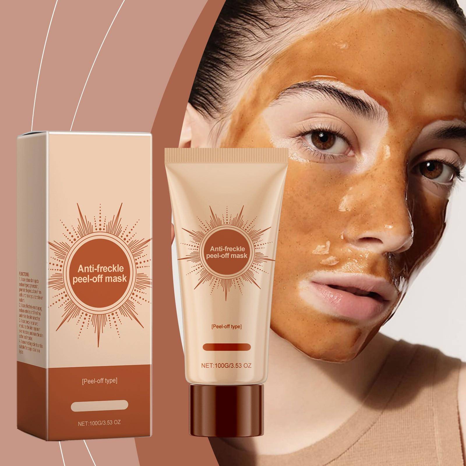 Ansiktsfläckar Peel Off Mask Mask Uppljusande Vitgörande Och Återfuktande Förbättra Hudtexturen Och Jämn Hudton, 100g