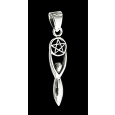 Pentagram och mångudinna hängsmycke i Äkta silver.
