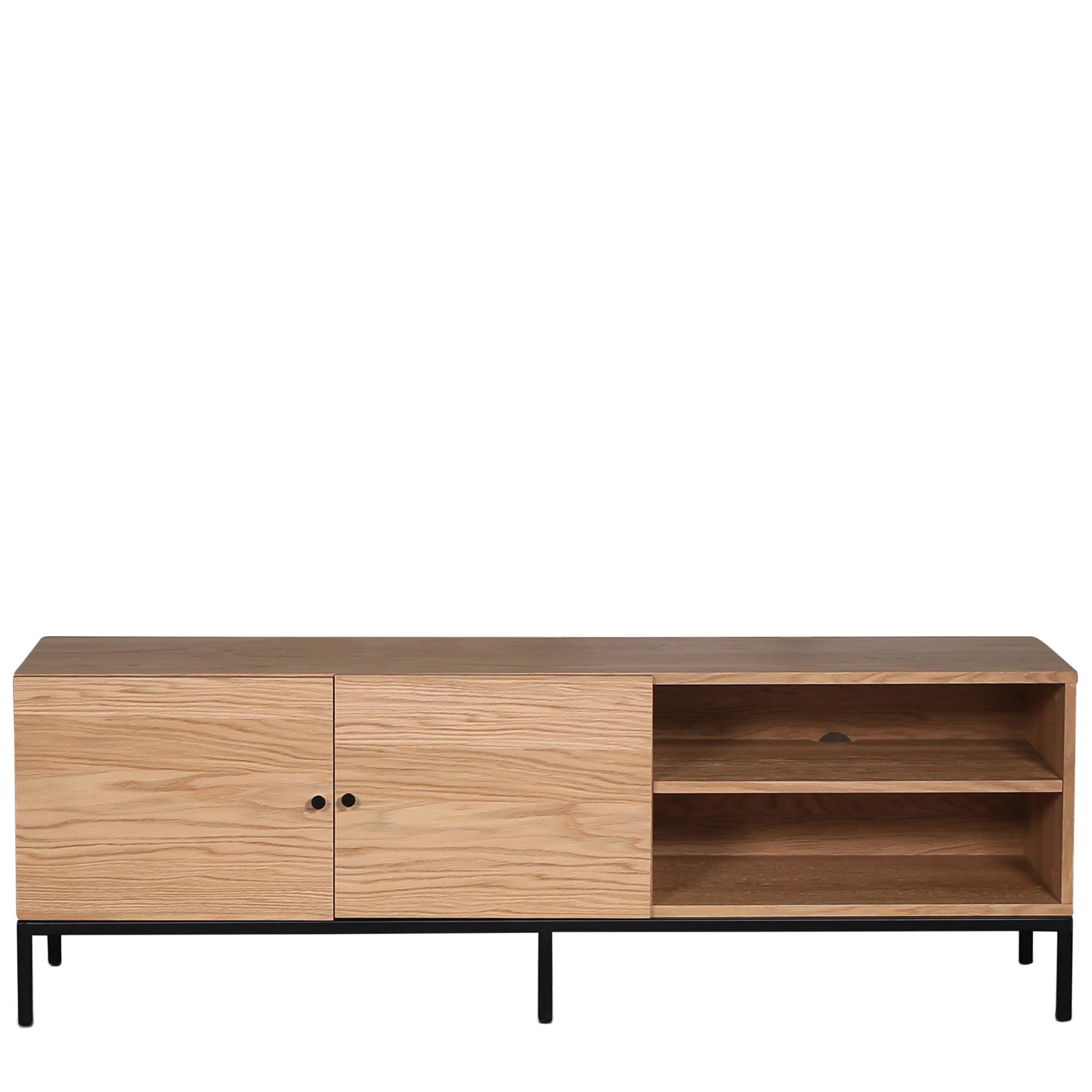 Nordic Home - Ezra TV-Bänk Ek 150cm från Sleepo - Trä ((BxDxH): 150 x 45 x 50 cm)