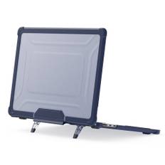 MacBook Air 15 M3 / Air 15 M2 (2024/2022) - Armor shockproof cover med Kickstand - Marineblå