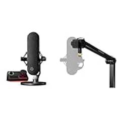 SteelSeries Alias Pro Kit – XLR Mic + Stream Mixer + SteelSeries Alias mikrofonarm – 3x större kapsel för gaming, streaming och podcasting– USB/XLR-gränssnitt - 360�° rotation - skrivbordsklämma