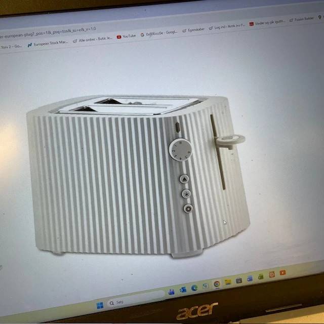 Alessi Plisse toaster hvid