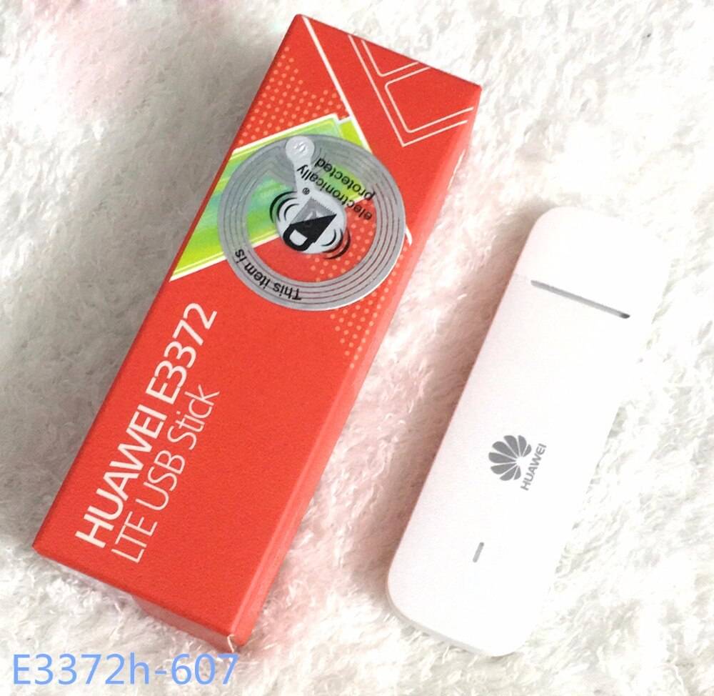 Olåst huawei e3372 e3372h-607 + 2 st antenn 4g lte 150 mbps usb modem 4g lte usb dongle usb stick datakort pk k5150,mf823