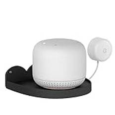 Baaletc Universal väggfäste, vägghylla för Google Home Mini, Google WiFi, kamera, Sonos, övervakningskamera hållare stativ, har kabelorganiserare