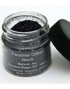 Paradise Makeup AQ GlitterDust - Black Mehron Glitter För Ansikte, Hår och Kropp