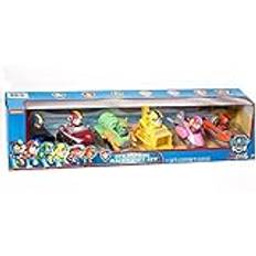 PAW PATROL 2137957 hav 6-pack, set inkluderar chase, Zuma, rubble, himmel, Rocky och Marshallracers ny utgåva 2018, röd