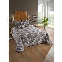 Överkast och örngott i jacquardkvalitet, Grau, Storlek 914 (Dubbelsäng, 270x210 cm) - 914 (Doppelbett, 270x210 cm)