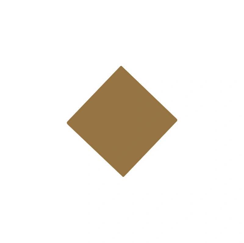 Fliser - Kvadrat 5 x 5 cm, toffee