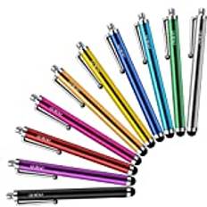 Pekpenna MEKO 10-pack Stylus Pen Tablet pennor Touch Pen för Smartphone Android iPhone iPad Huawei Samsung Galaxy S3/S2/Tab & surfplattor