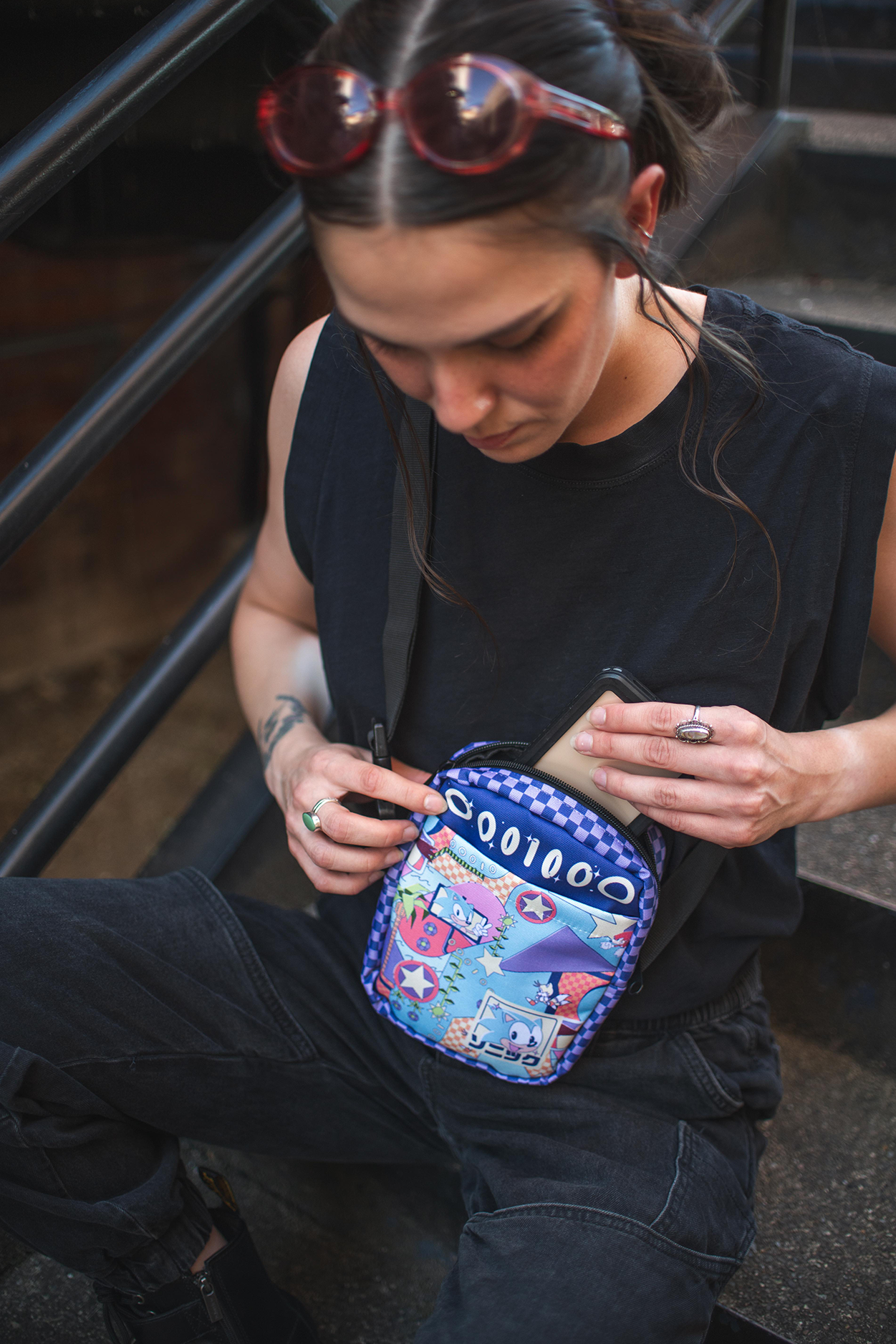 Sonic Pastel Hill Zone Crossbody Bag - Default Title
