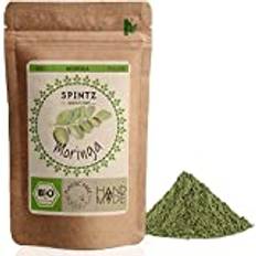 SPINTZ® 1 000 g Bio Moringa pulver – finmald moringfat – bladpulver Moringa Oleifera – vegansk – perfekt för moringa te – från kontrollerad ekologisk odling | plastfritt förpackad