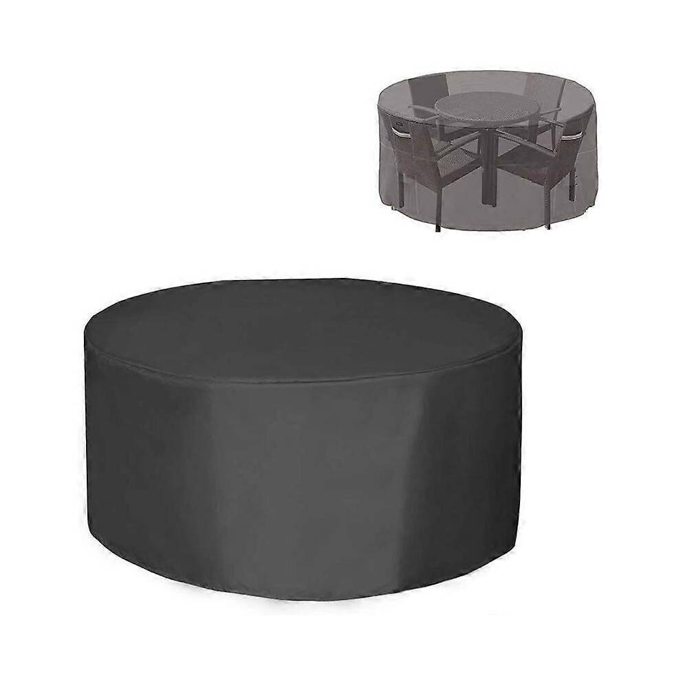 Round Garden Table Cover Cover Outdoor Garden Waterproof Anti-UV Oxford Robust Cover Garden Table and Chair 230X100CM