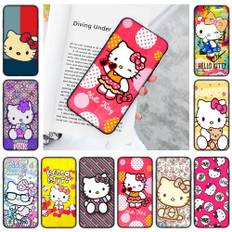 JZ3 Love Hello KittyBlack Sofe Case for Xiaomi Poco X6 X4 M5 M6 F5 F6 C65 C55 C50 C51 C40 Pro Redmi 14C A3X 13C 12C 11T 10A 9C Note 7 6 8A Plus Redmi Note 11 4G aero