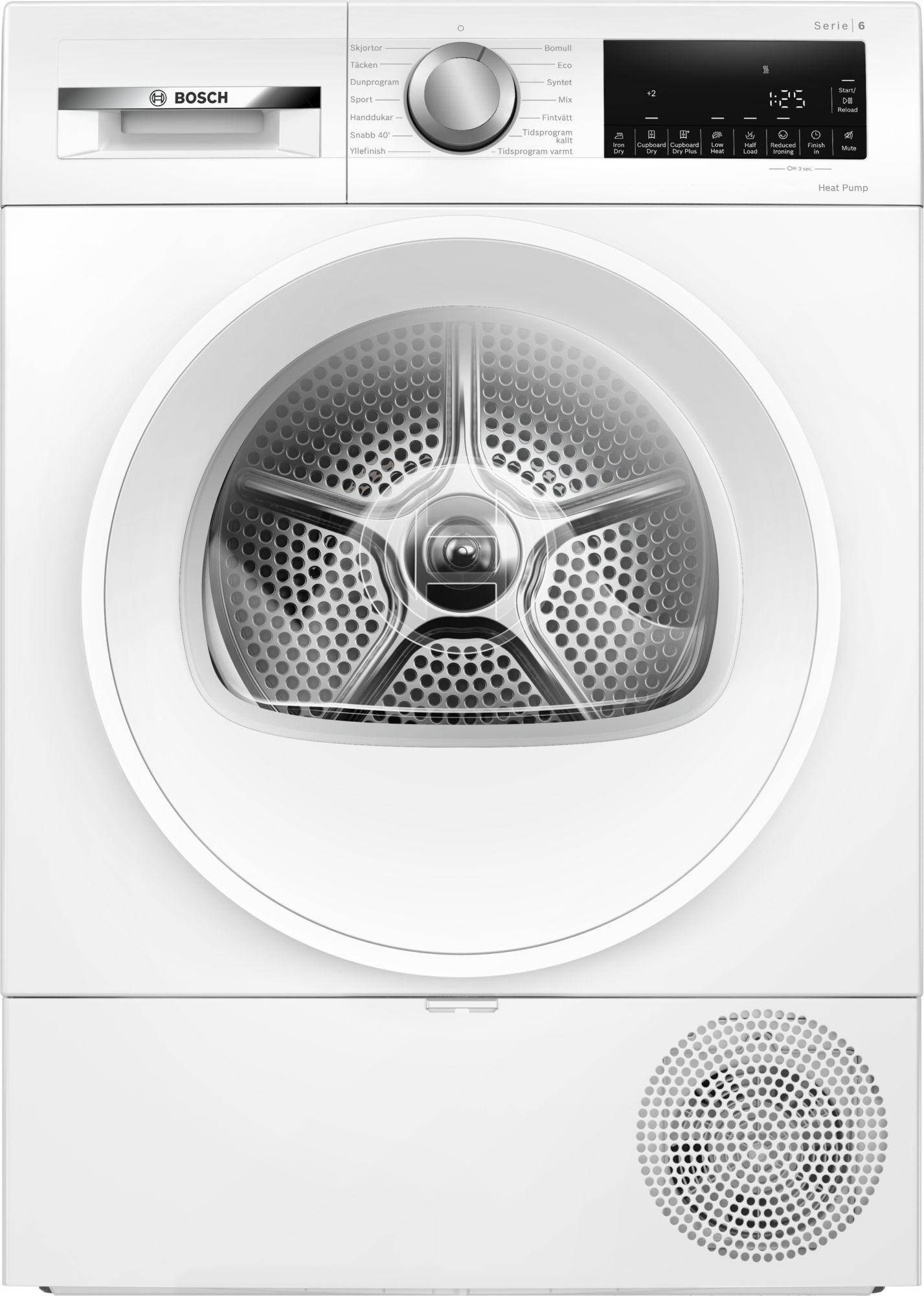 Bosch - WQG2420ASN - Serie 6 - Värmepumpstumlare - 9 kg