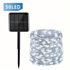 TEMU Outdoor Solar Fairy Lights, Solar Christmas Lights Outdoor Copper Wire 8 Solar String Lights Mini Solar Lights For Christmas Garden Patio Tree Party Yard Wedding Decorations
