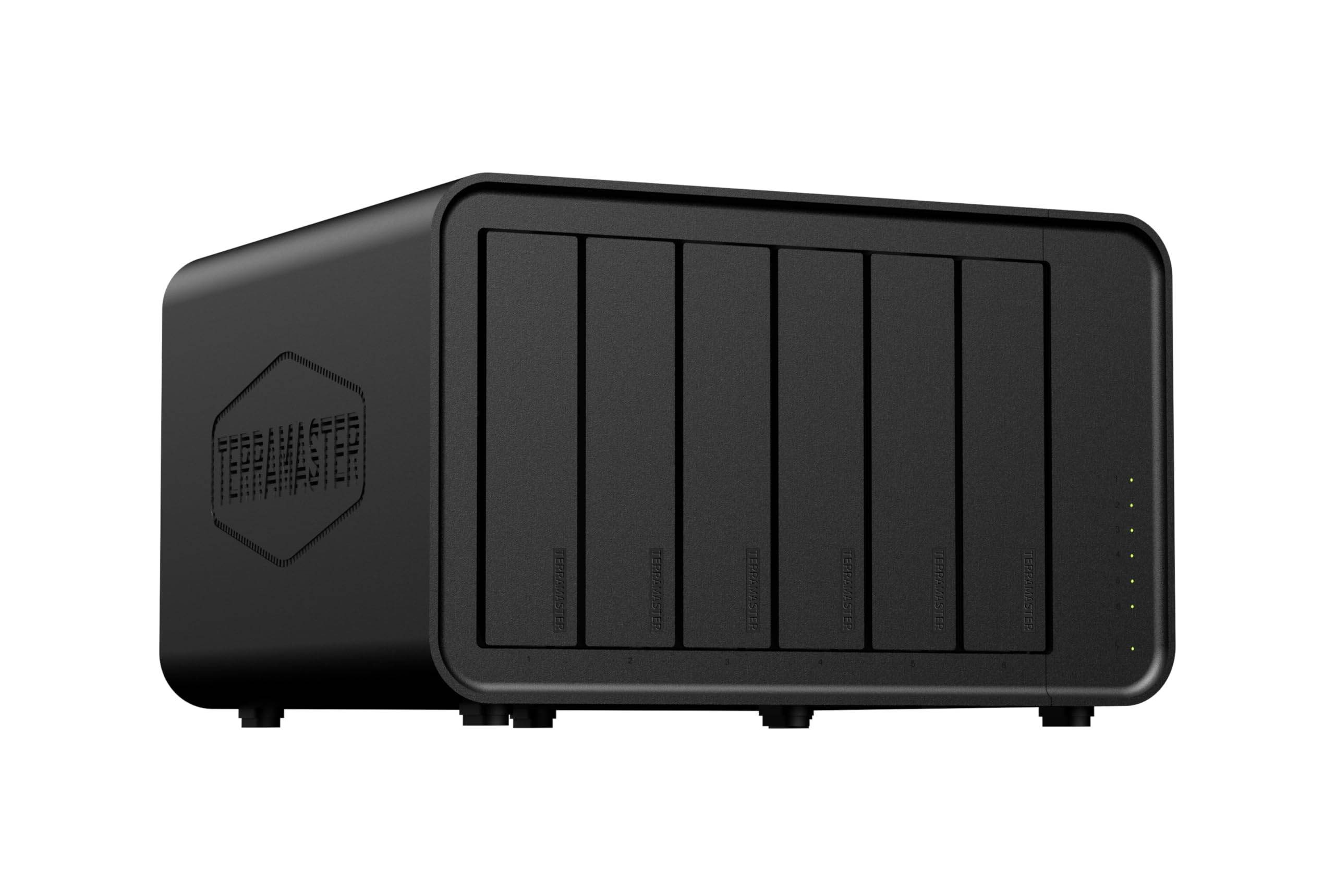 TERRAMASTER Terramaster 4 Bay NAS Storage N95 Quad Core 8GB DDR5 Ports Business Network Hard Disk not F6-424 CPU, RAM, 2.5GbE X2, HDD included