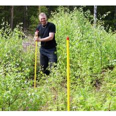 Rågångsstolpe Kebastolpen Metall Gul/Röd 150cm