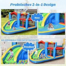 Uppblåsbar vattenrutschbana Backyard Water Park för småbarn 410 x 310 x 191 cm Färgglad