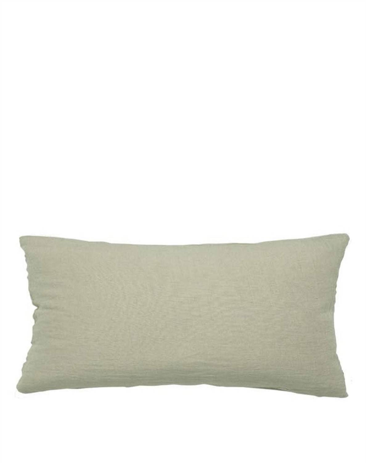 Linen Mini Gable Pude - Seagrass - 45 x 70 Cm