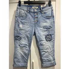 Karostar SUMM Capri Buks Knapper Lapper Denim Blå-48