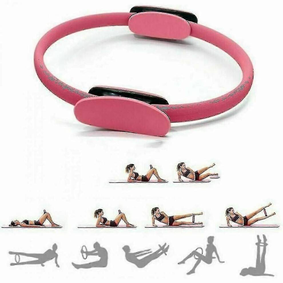 Pilatesring Modstandsring Dobbelt Grip Pilates Yogaringe Træning