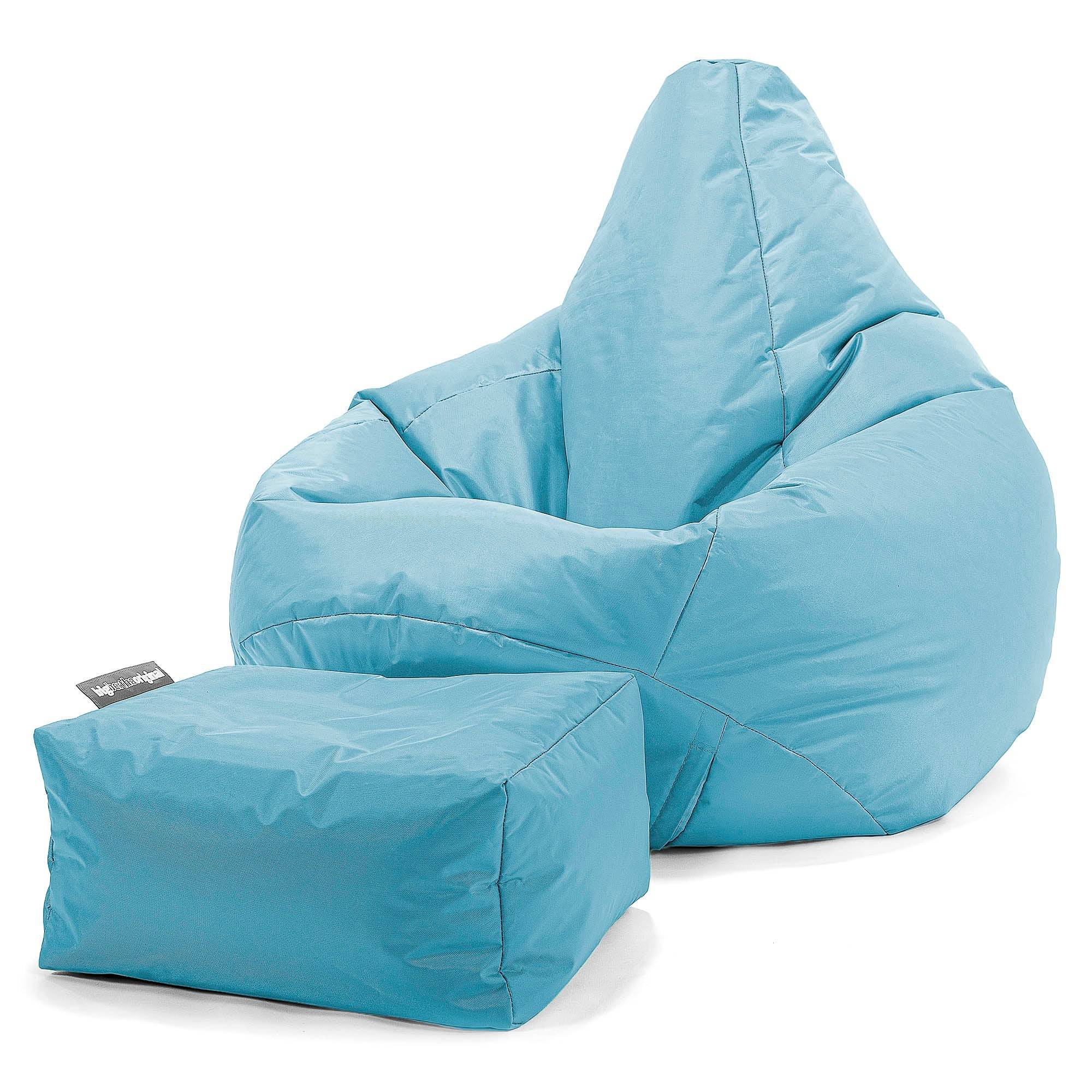 Game Fåtölj Saccosäck - SmartCanvas™ Cyan - Cyan / Utan fotpall