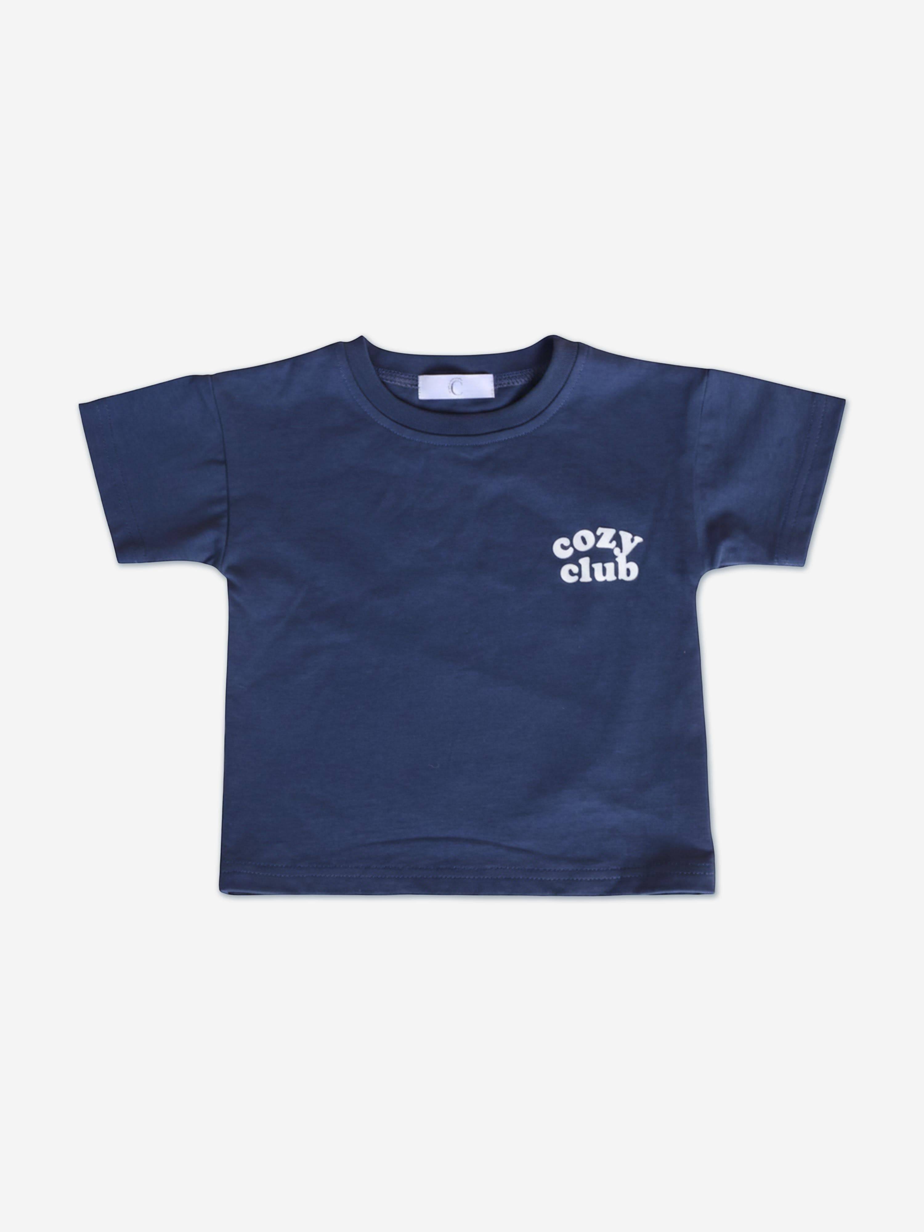 Cozy Crew Club Kids Cozy Crew Club Graphic T-Shirt in Navy - Navy / 6 - 12 Mths (6 - 12 Mths)