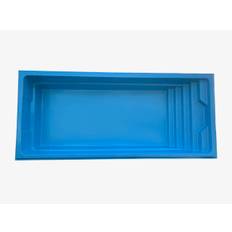 Glasfiberpool Kung 8,50 x 3,70 x 1,55 m (Anpassningsbar) Utan Pooltak Utan Poolvärmepump