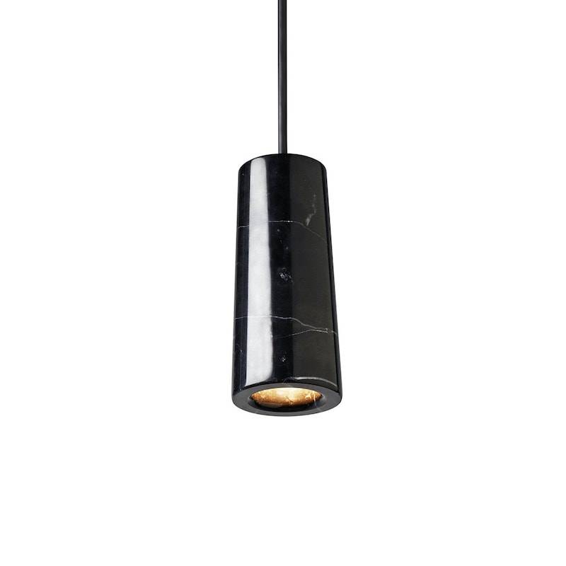 Terence Woodgate Core single taklampa svart Marquina marmor