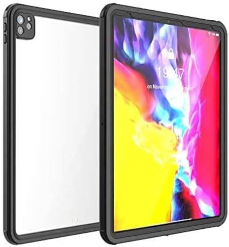 för nya iPad Pro 12.9 2020 vattentätt fodral, med inbyggt skärmskydd dammtätt nedsänkbart helkroppsskydd för 2020 iPad Pro 12,9 tum 4:e generationen