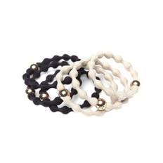 Hair Ties - Svart & Beige