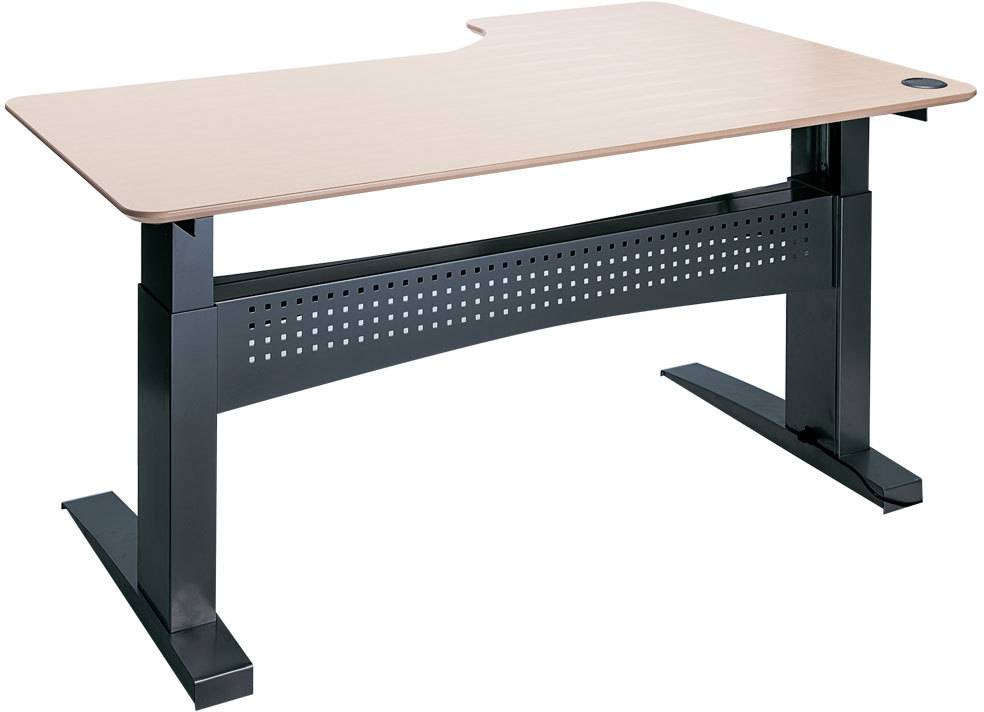 Easy stand hæve-sænkebord 180x120 vens ahorn/sort