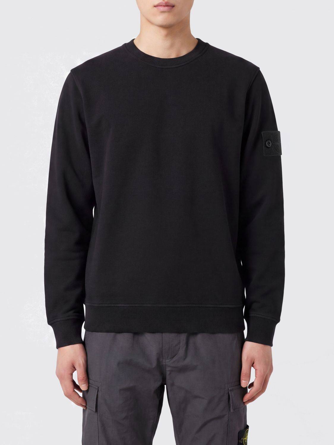 STONE ISLAND Sweatshirt Men color Black