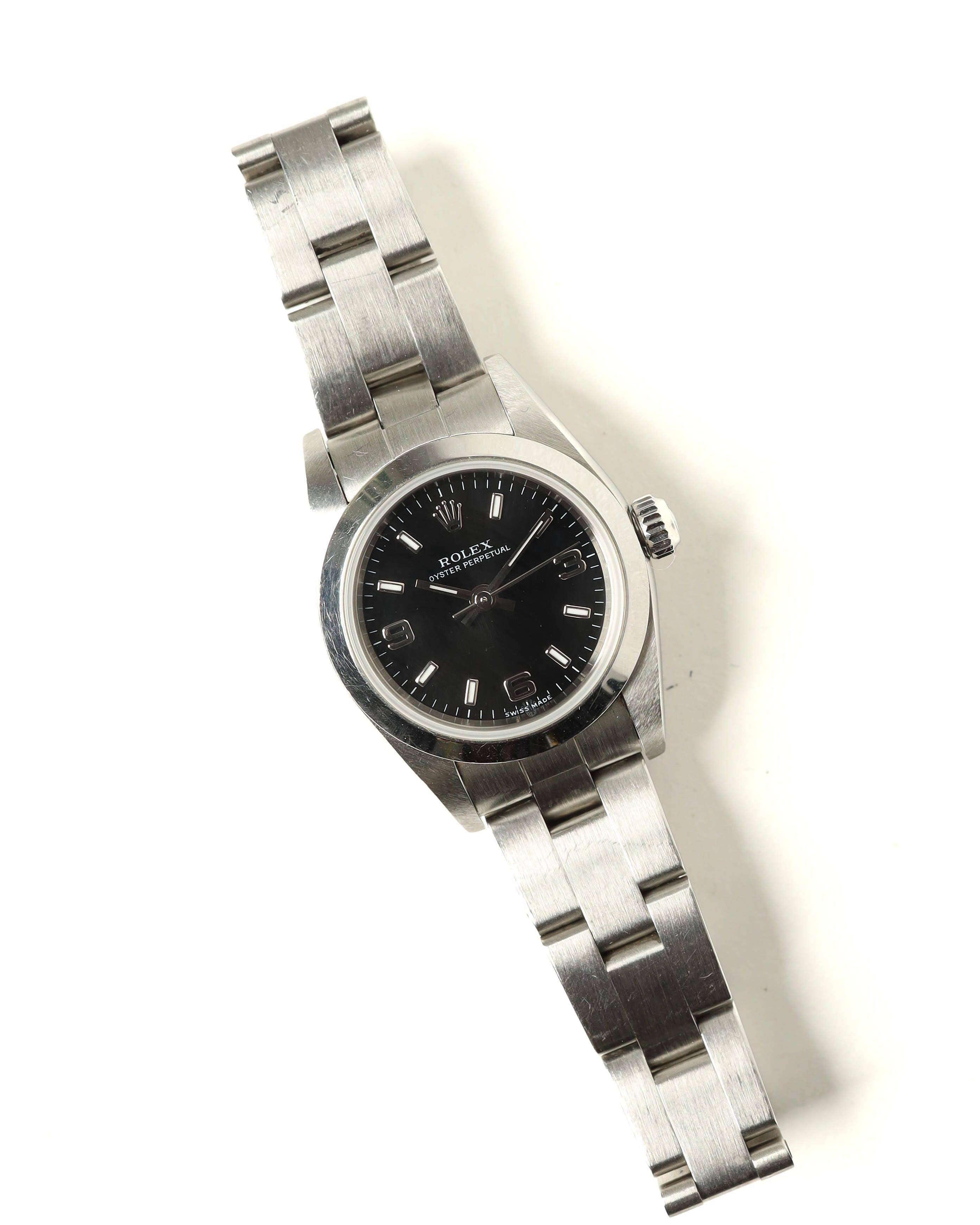 Rolex Lady-Oyster Perpetual 25mm 2005 Watch - Silver - One Size