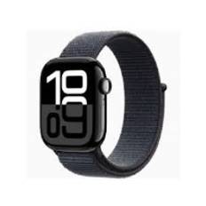 APPLE WATCH SERIES 10 42MM JET BLACK ALUMINIUM CASE WITH INK SPORT LOOP GPS+ CELLULAR MWX83QC/A