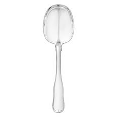 Georg Jensen Dobbelt Riflet Serveringsske, sølv