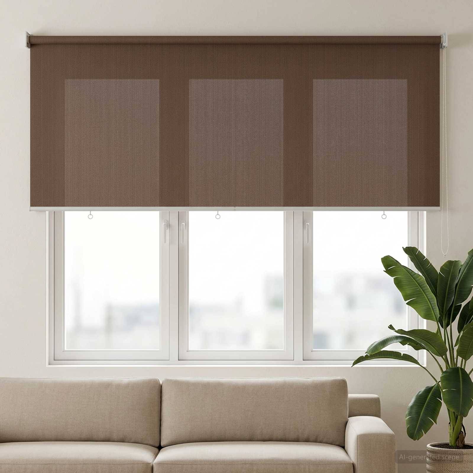 vidaXL Utomhus Rullgardin 90% UV Block Taupe 140 x 140 cm HDPE