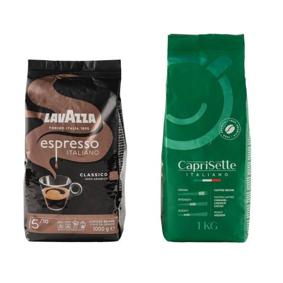 Coffee beans set Lavazza Espresso Italiano Classico + Caprisette Italiano, 2 kg
